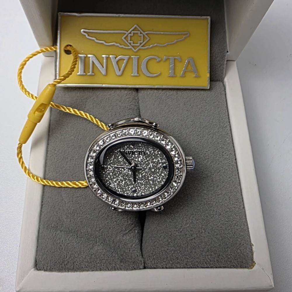 NEW Invicta Mini Women's Ring Watch - 24mm, Silver (49594) #0683 - Picture 4 of 7